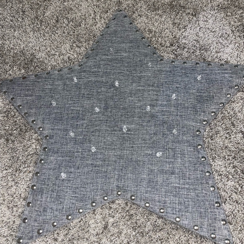 Gray Star-Shaped Pin Board with Pins
